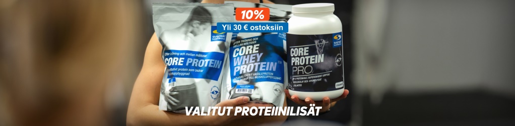 Osta 30 , saat valitut proteiinilist 10 % alennuksella